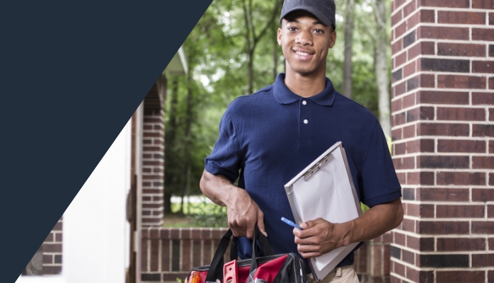 CPI Service Technician calling at door