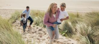 Family in dunes